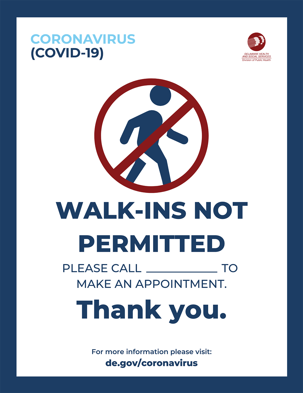 Download Business Printable Signs - Delaware's Coronavirus Official Website