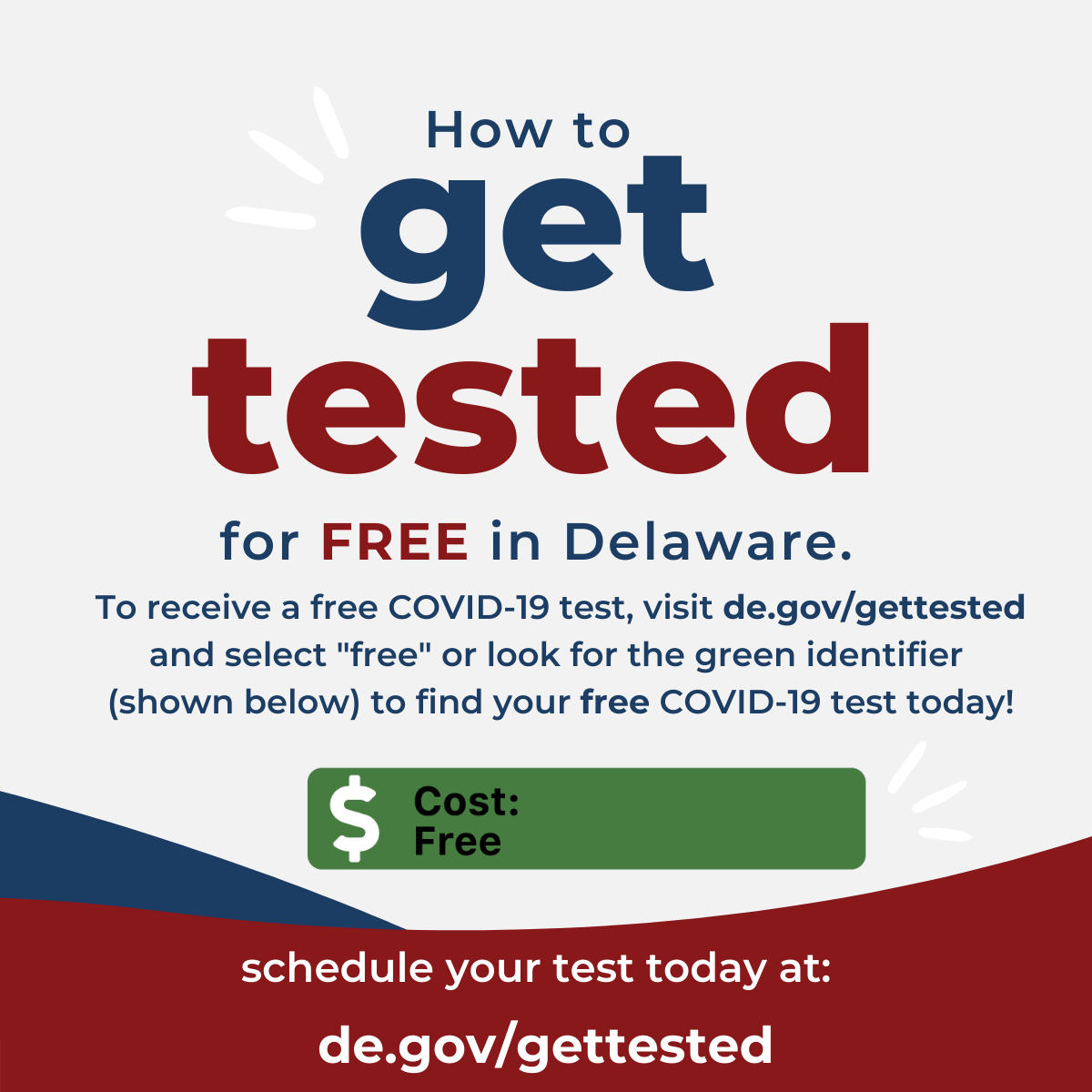 How to get tested for free in Delaware.