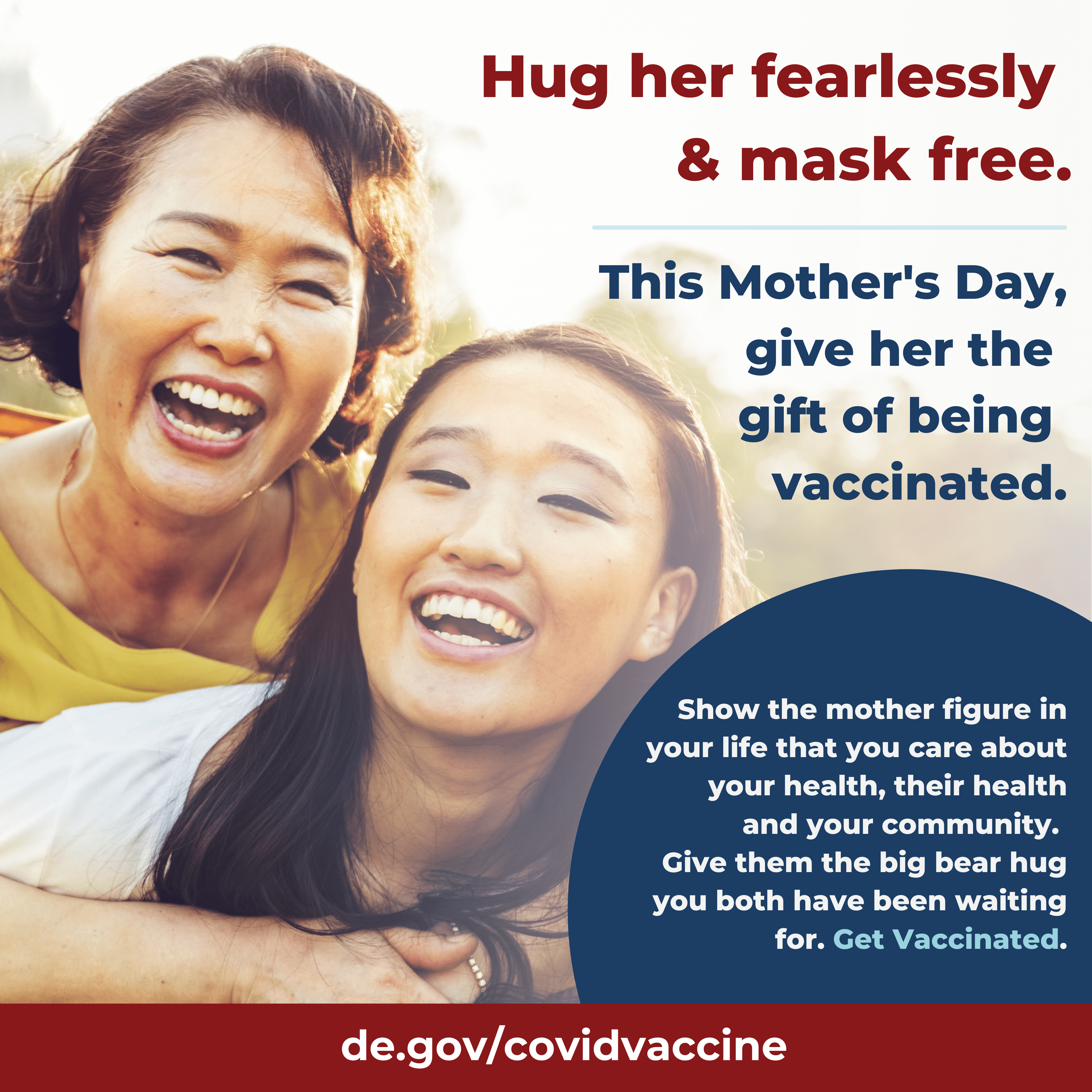 Are you ready to hug? Schedule your vaccine.