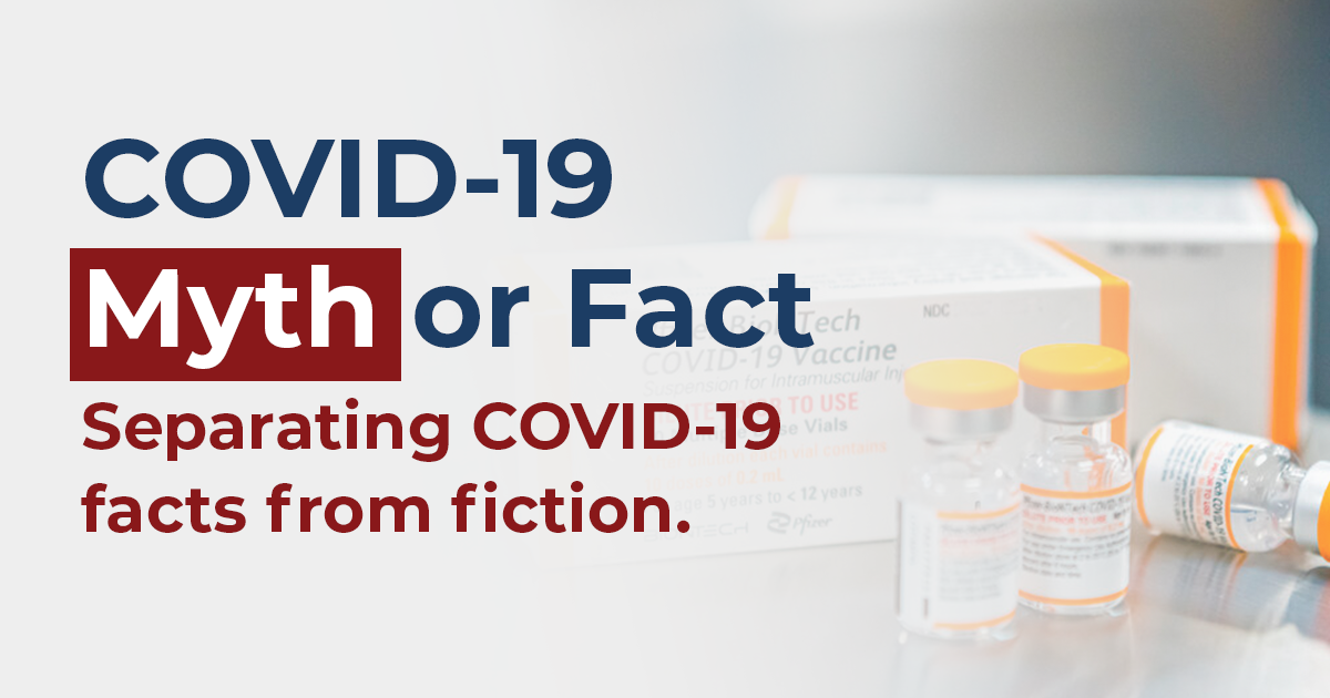 COVID-19 Myth or Fact – Delaware’s Coronavirus Official Website